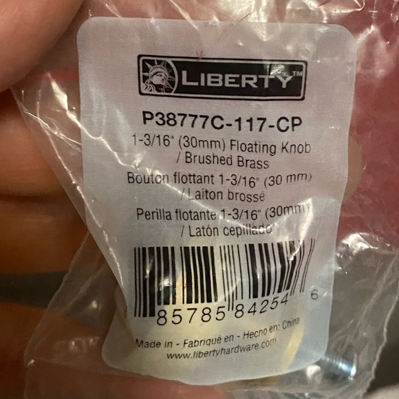 Cabinet hardware, knobs, drawer, handle, round, brushed, brass individual or set - Picture 6 of 9